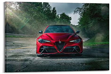 LADV Sportwagen-Poster für Giulia GTA Straßenrennwagen, dekoratives Gemälde, Leinwand, Wandkunstwerke, Bild, 40 x 60 cm