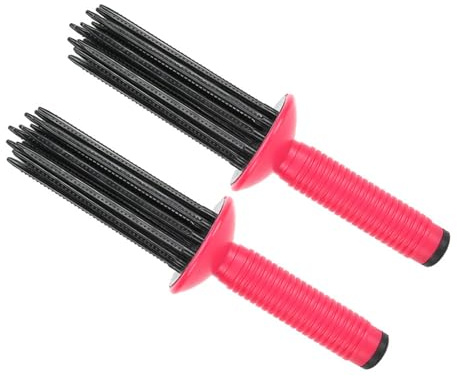 Flauschiger Lockenwickler-Kamm, Rutschfestes Design, Einfach zu Bedienen, Umweltfreundlich, 2 Stück, Lockenwickler