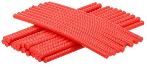 AWSPLASTIC Colla a Caldo Rossa Professionale PDR per Ventose Estrattori Levabolli Confezione 1 Kg - 42 Stick 11x230 mm