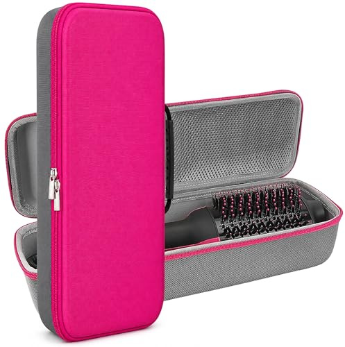 TOCCOOL EVA-Hartschalen-Reisekoffer, tragbare Heißluftbürsten-Tragetasche, Haarwerkzeuge, Reisetasche, kompatibel mit Revlon One-Step Haartrockner/Volumizer/Styler (Rosarot)