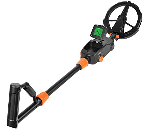 Metalldetektor Profi für Erwachsene Kinder, Metalldetektoren mit 10 cm Erkennungstiefe, 6 cm Suchspule, LCD-Display, Höhenverstellbar, IP68 wasserdichte Spule, Hoher Genauigkeit Münze Gold Detektor