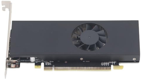 Sxhlseller für GeForce 1050Ti 4 GB Grafikkarte, GDDR4 128bit Slim Desktop Grafikkarte, Unterstützt Display Port HD Multimedia Schnittstelle, Low Profile Grafikkarte für Gaming Office