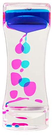 Sablier Liquides Jouets Sensoriels pour Enfants Adultes, Lampe à Lave Colorés, Motion Bubbler Fidget Jouet pour Activité, Relaxation, Anxiété, Autisme, TDAH, Bureau à Maison (A)