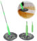 WAXCMXYH 2-in-1 Dehydrierter Wischmopp, selbstauswringender Drehmopp, 360 Grad drehbarer runder Reinigungsmopp, schnell trocknender Mikrofaser-Bodenwischer, leicht auswringender Wischmopp für nass und