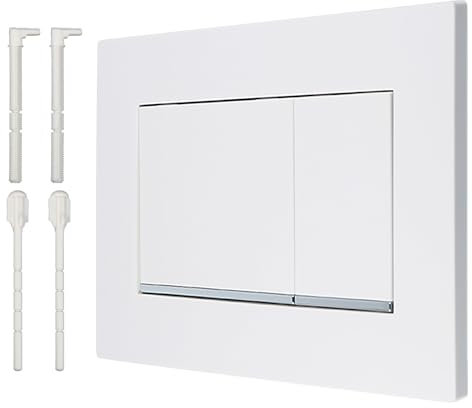 Para placa de accionamiento Geberit Sigma30, 115.883.16.1, placa de accionamiento para descarga de 2 cantidades, doble accionamiento, accionamiento frontal (blanco mate)