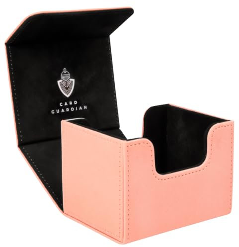 Card Guardian - Caja de mazo premium para más de 100 cartas para juegos de cartas coleccionables TCG (rosa)