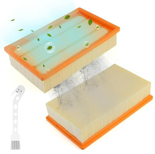 RongZy Filter für Bosch Gas 35 L,M SFC,AFC Professional Flachfaltenfilter für Kärcher NT25/1、NT35/1、NT45/1、NT55/1、NT361 ECO、NT561 ECO、NT611 ECO Staubsauger Zubehör Ersatz Accessory