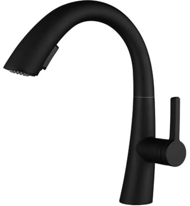 Mitigeur Salle de Bain avec Douchette Col de Cygne Rotatif à 360° Robinet Lave Main G1/2,noir