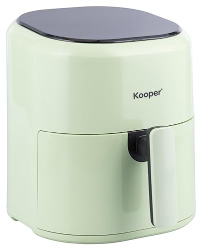 Friggitrice ad aria 5 L, display touch, 1200 W, verde salvia, Kooper