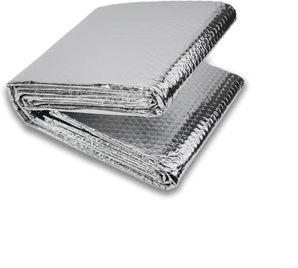 Pumixiy Heizkörper-Isolierfolie, wärmereflektierende Folie für energiesparende Heizkörper, 60 cm x 5 m, Aluminium-reflektierende Folie, thermische Rückseite