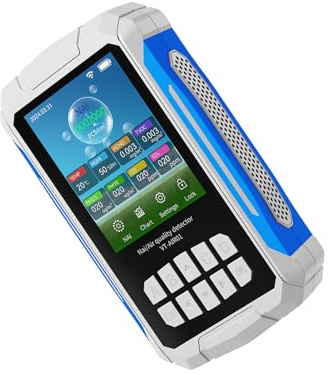 RASTKY Indoor Air Quality Monitor Ionizer Tester Negative Ion Detector Alarm Function Portable Air Tester for Home Car Office, 2.8 Inches Display Screen, Long-lasting Battery, User-friendly