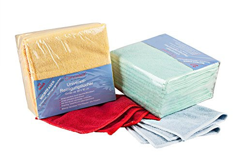 Clinotest Microfaser Spül-/Putztücher, 40x40 cm, 10er Pack, (Pastellgrün)