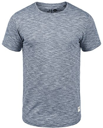 !Solid SDFigos Herren T-Shirt Kurzarm Shirt mit Rundhals-Ausschnitt 100% Baumwolle Regular fit, Größe:L, Farbe:Insignia Blue (1991)