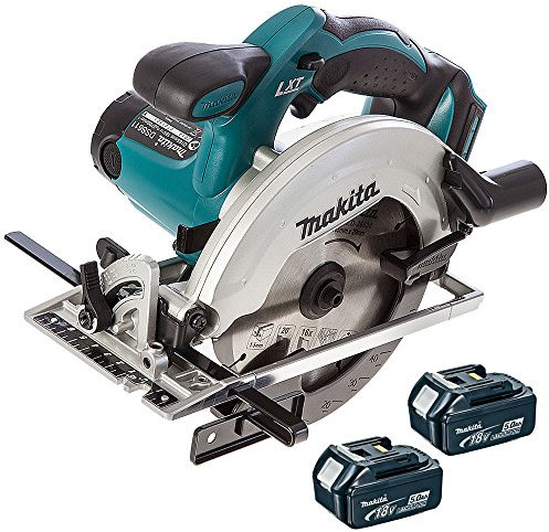 Makita DSS611Z 18V Li-ion 165mm Cordless Circular Saw Body with 2 x 5ah BL1850 Batteries