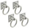 4X Galvanised Lashing Ring On Plate/Chain Tether