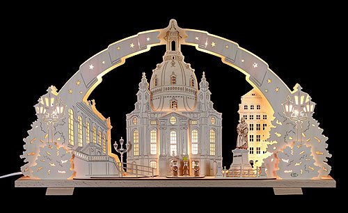 Schwibbogen Dresdener Frauenkirche - 72x41x7 cm