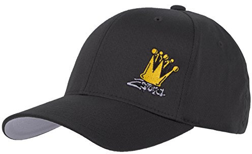 2Stoned Flexfit Basecap Classic Dark Grey mit Stick Crown Größe XS (55cm - 57cm) für Erwachsene und Kinder