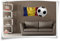 Medianlux Wandbild Rumänien Flagge Aufkleber Fahne Fußball Aufkleber Sport EM WM Pokal - 50-x-22cm-bxh