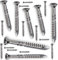 FP Inox Vis Terrasse INOX 410 Bois Dur Exotique GAMME PRO 4x40 5x50 5x60 5x70 5x80 (4x40 Lot 500 (TX20)) - Argent