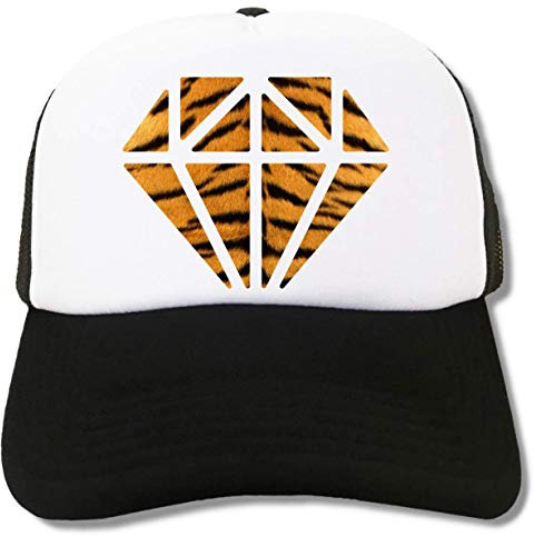 Fashionable Tiger Diamond Vogue Art Trucker Cap Baseball Hat