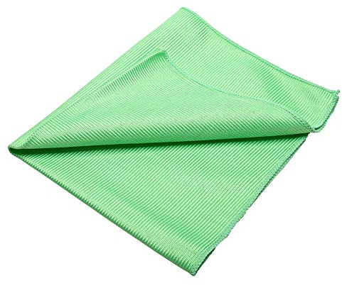 zilotex G00070 Spiegel- & Fenstertuch, 50 x 40 cm, grün, Mikrofaser-Reinigungstuch für Glasflächen, wie Spiegel, Fenster, Duschkabine und Autoscheiben