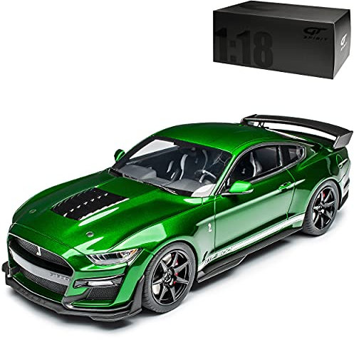 GT Spirit Ford Mustang GT500 Coupe Grün Modell ab 2015 Version ab Facelift 2020 Nr 834 1/18 Modell Auto