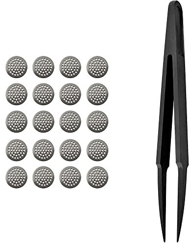Girftu Earbuds Dust-Proof Steel Mesh with Glue Stainless in-Ear Earphones Replace Clean Net Filter dust Headphones Shell Steel (5.0mm*10pairs)
