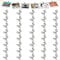 Molain 40Pcs Silver Binder Clips, 0.87 Inch(22mm) Metal Hinge Clips for Food Packages, Mini Picture Clips, Small Paper Clamps,Binder Clips, Photo File Paper Document Clip for Home and Office Supplies