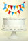 Amazing Buntings, Happy Birthday Cake Topper, Gelb, Rot, Blaue Wimpelkette Flaggen Banner, Vollständig montierte Party Dekoration mit Lebensmittelqualität Stangen, Groß