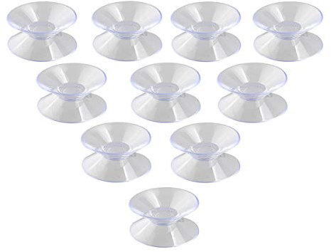 HOMSFOU Saugnäpfe Saugnapf Doppelseitig 60mm Doppelseitige Saugnapfbecher- - Pads PVC 10Pcs 30 Mm für Tisch Spiegel Klarer Saugn? Saugnapf Für Rattan Tisch Glasplatte