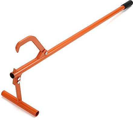 PIRIPARA Timberjack Holzheber, 129,3 cm, verstellbarer Holzrollenhaken, robuster Stahlholzheber, Holzwerkzeuge, zum Rollen und Anheben der Holzscheite