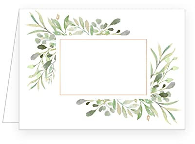 Edition Seidel 50 Premium Tischkarten Platzkarten Namenskarten Hochzeit Geburtstag Kommunion Konfirmation Taufe Firmung Jugendweihe Goldhochzeit Diamanthochzeit Eukalyptus