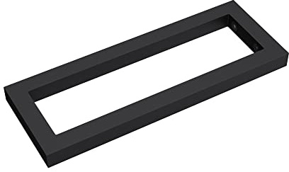 Sogood 1 Pièce Équerre de Fixation Plan de Toilette Étagère Tablette Murale Porte-Serviette Acier INOX Noir 40x2,5x15cm WH01
