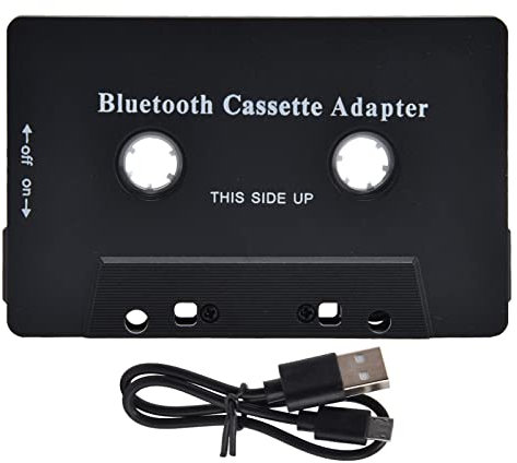 Adattatore per Lettore di Cassette per Auto USB Bluetooth Mp3 Sbc Trasformatore Convertitore Stereo per Convertitore Veicolo Automobile Cassette Tape Storage Cassette Storage