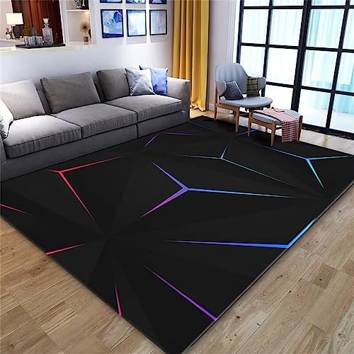 RUGMRZ Teppichboden Auslegware Schwerfarbige Dekoration Teppich nach Mass schwarz deko Outdoor terrasse Zimmer deko mädchen Teppichboden Auslegware carpets50x80CM