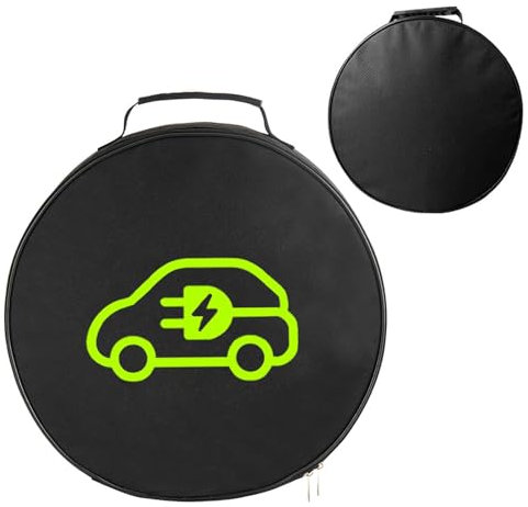 Moxeupon Tragbare Kabeltasche Ladekabel Tasche, Tasche Ladekabel Elektroauto Strapazierfähige Wasserabweisende Für EV Kabel,Starthilfekabel Tasche EV Kabel Taschen Für Elektro Auto Kabel
