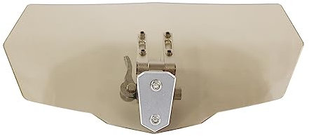 Moto Windschild Motorrad-Windschutzscheiben-Luftstrom Verstellbare Windschutzscheibenverlängerung Windabweiser Universelle Aufkleber Windschutz Motorrad Windschild (Farbe : Brown)