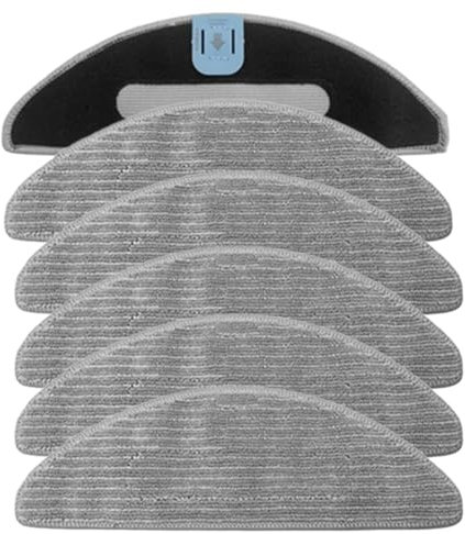 Odashen 6 Piezas de paño de fregona para Irobot Roomba Combo I8, I8+, I5, I5+, J5, J5+ Robot Aspirador Lavables Almohadillas de Repuesto