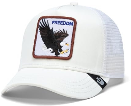 Goorin Bros. Unisex-Erwachsene The Farm Original Adjustable Snapback Trucker Hat Baseballkappe, Elfenbein (Freedom), Einheitsgre