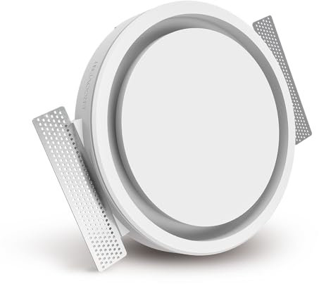 ERGOVENT RONDO-150 - Couvercle Diffuseur de Ventilation 150mm, Valve d'air sans cadre, Grille Aeration Ronde, Design moderne Ventilation Ronde avec Cadre invisible