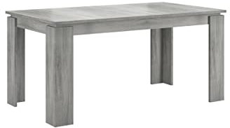 xonox.home Wohnen Titan XETB3T60 Esstisch Esszimmertisch Tisch Wohnzimmertisch in rauchsilber Nb.ca.160-200x76x90 cm, ausziehbar auf 200 cm