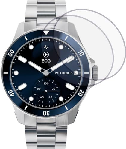 4ProTec | 2x Displayschutzfolie KLAR für Withings Scanwatch Nova