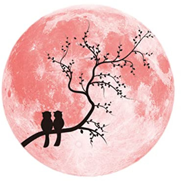 HOMSFOU Leuchtender Pvc Wandaufkleber 30cm Nachtleuchtende Tapete Liebesmotiv Abnehmbarer Wandsticker Für Glatte Wände Schlafzimmer Wohnzimmer