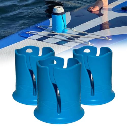 Lot de 3 porte-gobelets en TPR pour planches de paddle - Sûr et durable avec ventouse