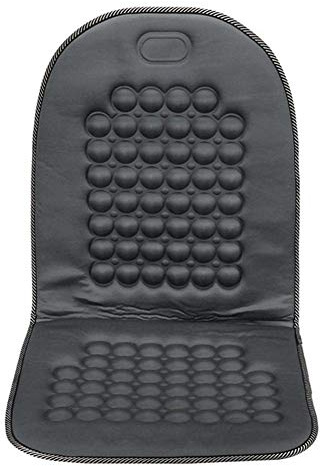 LSYHHXC Autositzbezüge Universeller, bequemer Auto-Sitzbezug mit Massage-Gesundheitskissen, Schutz for Autositzbezüge, magnetisches Massagekissen 917(Gray)
