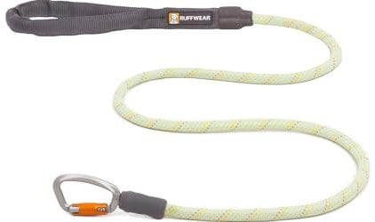 Ruffwear Knot-a-Leash Reflective Dog Lead, Large No Pull 1.5m Dog Leash with Padded Handle, Lightweight & Heavy Duty Dog Lead, Anti-Tangle lead, Secure Locking Carabiner, S, Moss Green