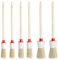 6er Borstenpinsel Rundpinsel Set, Pinsel Rund 20/25/30mm Professionelles Naturholz Ringpinsel Wachspinsel zum Lackierpinsel Streichen von Wänden und Möbeln für den Hausgebrauch