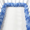 WLXFF 1Knotenkissen Bettumrandung, Bettschlange Geflochten, Baby Braided Bed Snake, Babybett Kantenschutz Bettumrandung Knotenkissen, Geflochten Knotenkissen FüR Wohndekoration,O,100 cm