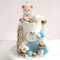 Roaring Good Time Blauer Bär Kuchendekoration Blaue Goldkugeln Kuchentopper Teddybär Tortendeko BabyShower Geburtstag Kuchendekoration