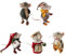 5 Stück Nadelfilz-Maus-Set, handgefertigte Nadelfilzmäuse Winter Weihnachten, unfertiges Filztier-Set, DIY-Nadelfilz, Weihnachtsmaus, Puppen-Dekorationen